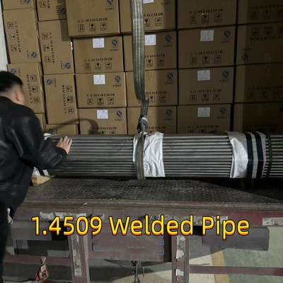 1.4509 Ss ống hàn OD 89mm 1,5 mm Độ dày 1.4510/1.4512/1.4513 Đối với hệ thống xả