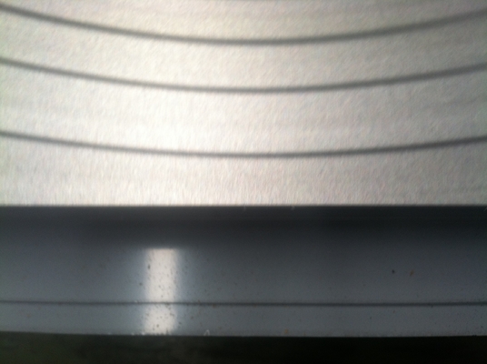 SUS 304 gương thép không gỉ tấm khe cạnh với lớp phủ PVC phổ biến
