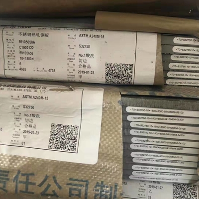 Tấm thép không gỉ siêu song công cán nóng ASTM A240 2507 S32750 8*1500*6000mm