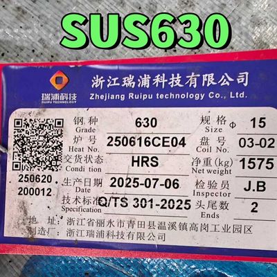 Làm cứng EURONORM 1.4542 X5CrNiCuNb 16-4 17-4PH 630 Thép không gỉ thanh tròn 16mm Điều trị dung dịch