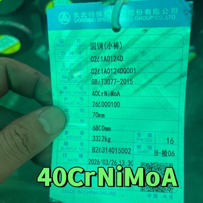 40CrNiMoA SNCM439 AISI 4340 Thép hợp kim thanh tròn Đen bề mặt 160mm Thép hợp kim thanh