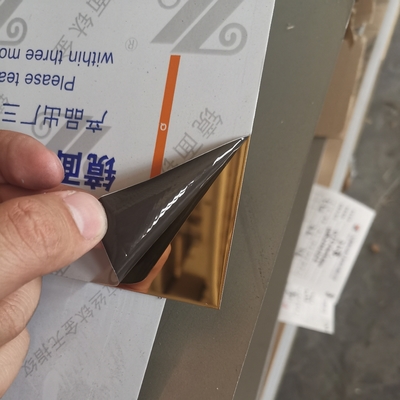 ROSE GOLD 0.5*1220x2440mm Thép không gỉ tấm gương mịn cho trang trí trần nhà