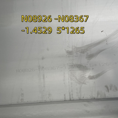 N08926 N08367 DIN1.4529 Bảng thép không gỉ 5 * 1265 * 6000mm NO.1 AL-6XN Hợp kim không hợp kim 25-6Mo