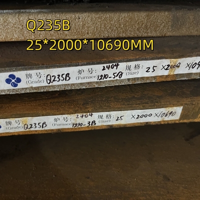 Độ dày tấm thép cacbon 3-60mm cán nóng Q235 S235JR SS400 Cho cấu trúc