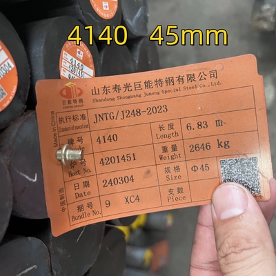 Sợi kim loại đất (phép giả) Vật liệu ASTM A29/A29M GR. 4140 Sợi tròn thép cuộn nóng cao độ kéo