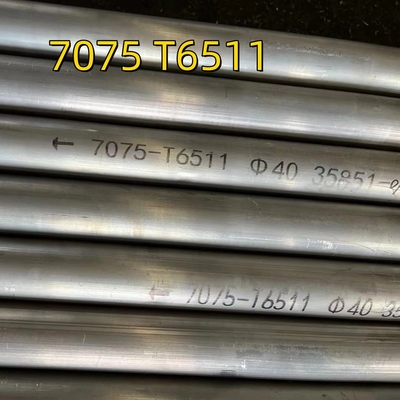 Chất liệu xử lý nhiệt có độ bền cao 7075 T6511 Soild Rod Aluminium Alloy OD40mm Cho máy bay