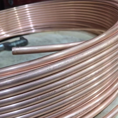 Bơm đồng tinh khiết 99,9% JIS H3300 OD 1 1/4 ′′ x thk. 2 mm x L 3500 mm Bơm đồng đỏ 9.5 * 1.5