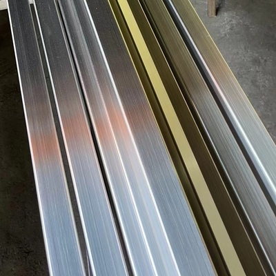 Stainless Steel ống hình chữ nhật lớp 304 Hairline 75*20*1.2*6000mm 1.4301 hàn ống vuông