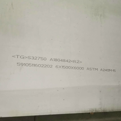 1500 * 6000mm Chiều dài S32750 2507 Super Duplex Thép tấm DIN1.4410 Stainless Steel tấm