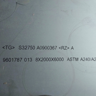 1500 * 6000mm Chiều dài S32750 2507 Super Duplex Thép tấm DIN1.4410 Stainless Steel tấm