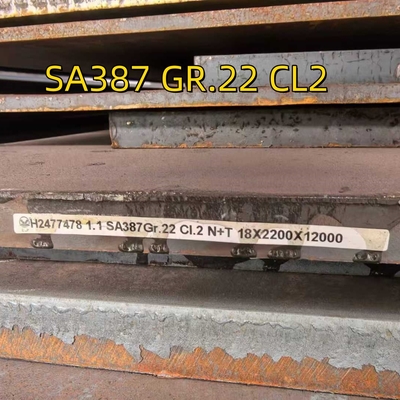 SA387Gr22 CL2 N + T nồi hơi và bình áp suất tấm thép 18 * 2200 * 12000MM