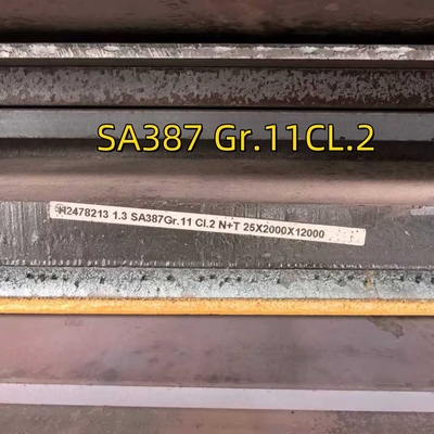 SA387 Gr.11CL.2 Bảng thép nồi hơi 25*2000*12000MM Bảng thép hợp kim Chrome Moly