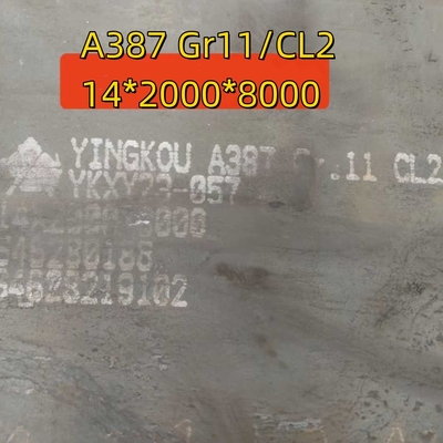 A387 Gr.11 CL2 14*2000*8000MM EN 10028 13CrMoSi5-5 Đĩa thép tàu áp suất