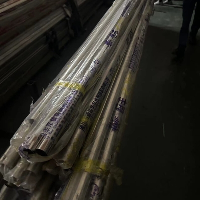 ASTM A554 201 ống hàn 25*0,8*6000mm 320 Grit Mirror Polished Stainless Steel Pipe