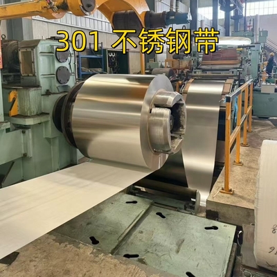 JIS G4313-2011 ASTM A666 Tiêu chuẩn SUS301 CSP 3/4H Độ cứng đầy đủ H Vòng cuộn thép không gỉ 1.0 * 80mm