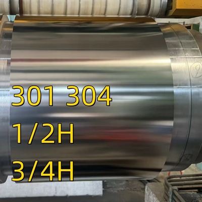 Dải thép không gỉ 301 SUS301 HRC 40 AISI 301 cuộn thép không gỉ 0.1-2mm đầy đủ cứng