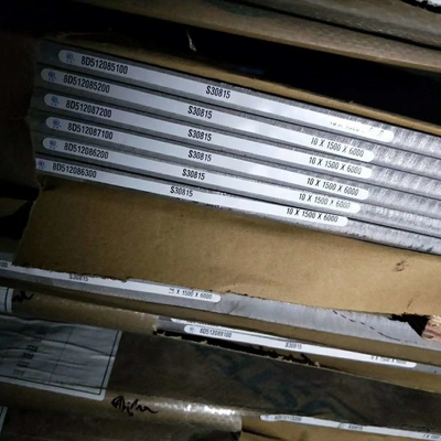 Astm A240 DIN / EN 1.4835 253MA UNS S30815 Bảng thép không gỉ cán nóng 8.0 * 1500 * 6000mm