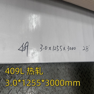 SUH409L/SUS409L 1.4512 Stainless Steel Plate 3.0*1255*3000MM bề mặt 1D cho các bộ phận xả ô tô