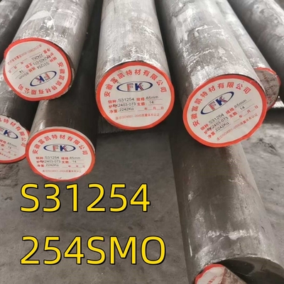 UNS S31254 Avesta 254SMO Hợp kim cán nóng F44 thép không gỉ thanh tròn OD 80mm