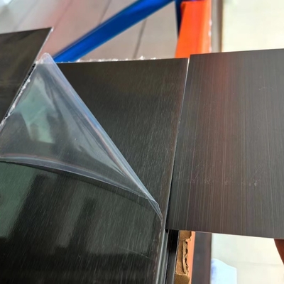 Antifingerprint 201 304 Stainless Steel Sheet Black Hair-Brushed Bề mặt 1.0 * 1220 * 2440mm Bụi xả