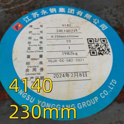 Thanh tròn thép hợp kim SAE4140 cán nóng OD 200-600mm SCM440, thanh đặc rèn