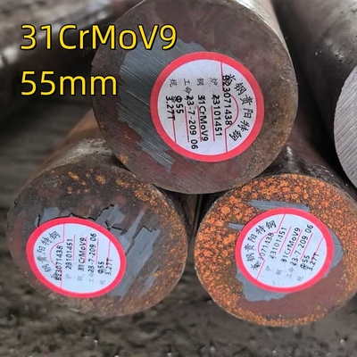 31crmov09 Q+T 1.8519 Sắt thép kim loại hợp kim 30-500mm Lăn nóng và đúc Nitriding Steel Rod