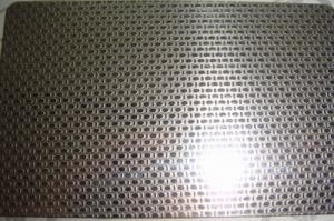 SS 316L lớp khắc thép không gỉ tấm kim loại với bề mặt mẫu vải lanh