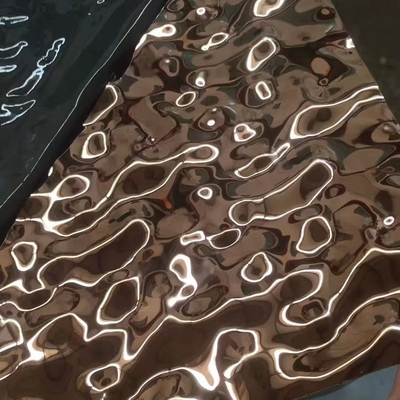 Tùy chỉnh Big Wave Water Ripple Stainless Steel Sheet For Wall Panel Khách sạn Đồ trang trí trần nhà