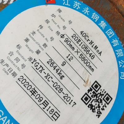 Thanh tròn hợp kim ASTM 90mm Dia SNCM439 / 4340 / 40CrNiMoa Thanh thép tròn