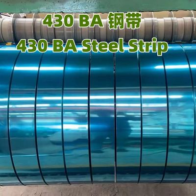 Độ dày 0,5mm ASTM A240 AISI 430 Stainless Steel Strip Coil Width 1220-1250mm 430 Ba Bề mặt