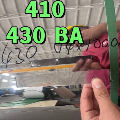 12X17/430/1.4016 AISI 430 Thép không gỉ cán nguội Cuộn 0.4*1000mm Chiều rộng SUS430 Bề mặt Ba