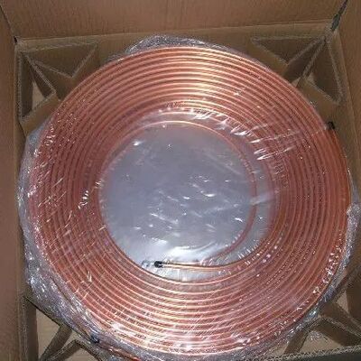 Pure Copper Pipe Soft ASTM B837 Red Copper Tube 6.35*0.8mm Pancake Coil cho máy điều hòa không khí