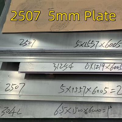 S32750 2507 Super Duplex Stainless Steel Plate DIN 1.4410 Metal Flat Plate 5.0*1500*6000mm