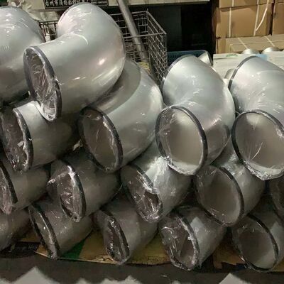 Bán kính dài 45º của khuỷu tay trong Avesta 254SMO 10 "Sch-40 BW S31254 Thép không gỉ Eblow