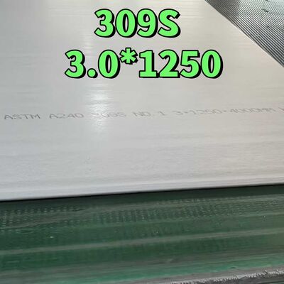 Làn nóng ASTM A240 309S Stainless SteelPlates 3.0 * 1250 * 3000MM Tiêu mòn nhiệt độ cao