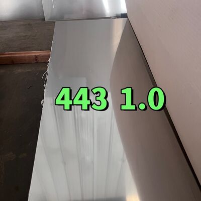 ASTM A240 Lọc lạnh SUS443 UNS S44330 DIN1.4611 X2CrTi21 Bảng thép không gỉ 1.2*1220mm