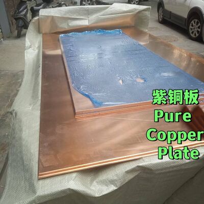 Tấm đồng nguyên chất C1100 T2 99,9% Cu Tấm cán nóng dày 0,5mm - 20mm Rộng 600mm