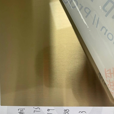 Dây tóc vàng / Gương vàng 1219x2438mm Tấm thép không gỉ