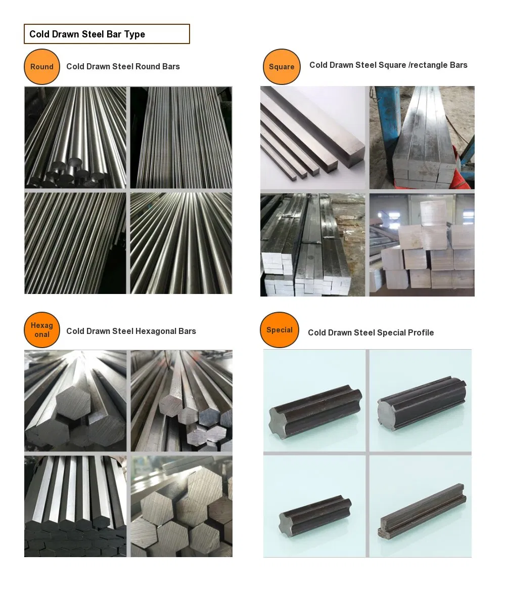 SAE1045 Cây trục tròn thép carbon Hex / tròn / phẳng kéo lạnh 1